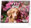 *P26  PGS-35338  NOTIQUE Stolní kalendář Psi – se jmény psů 2026, 16,5 x 13 cm