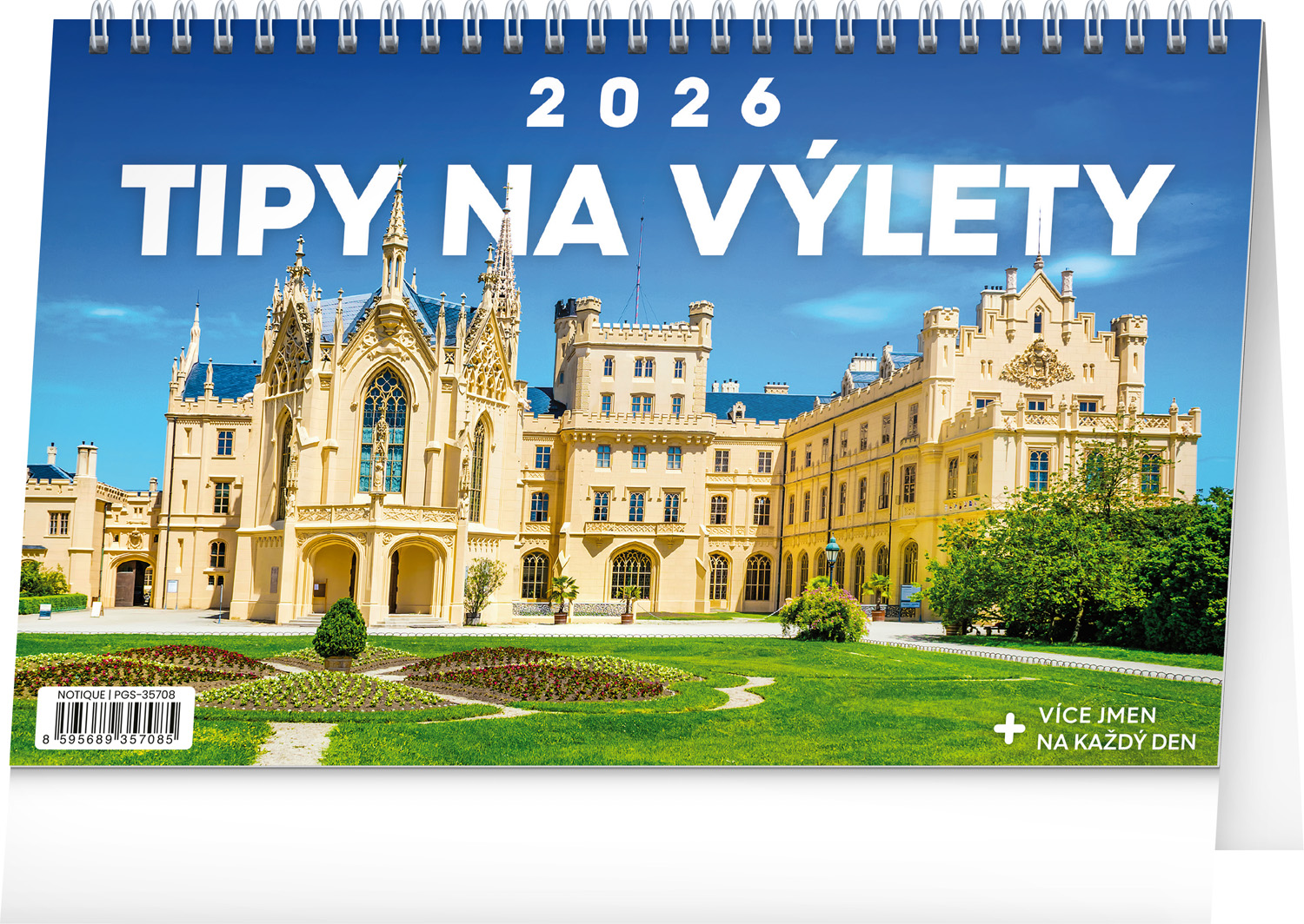 *P26  PGS-35708  NOTIQUE Stolní kalendář Tipy na výlety 2026, 23,1 x 14,5 cm