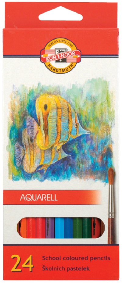 Pastelky 3718/24 akvarelové ryby