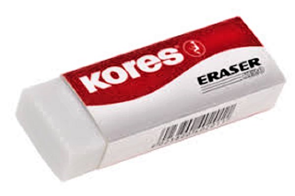 Pryž Kores KE20 bílá 60x21x10mm 40201.01