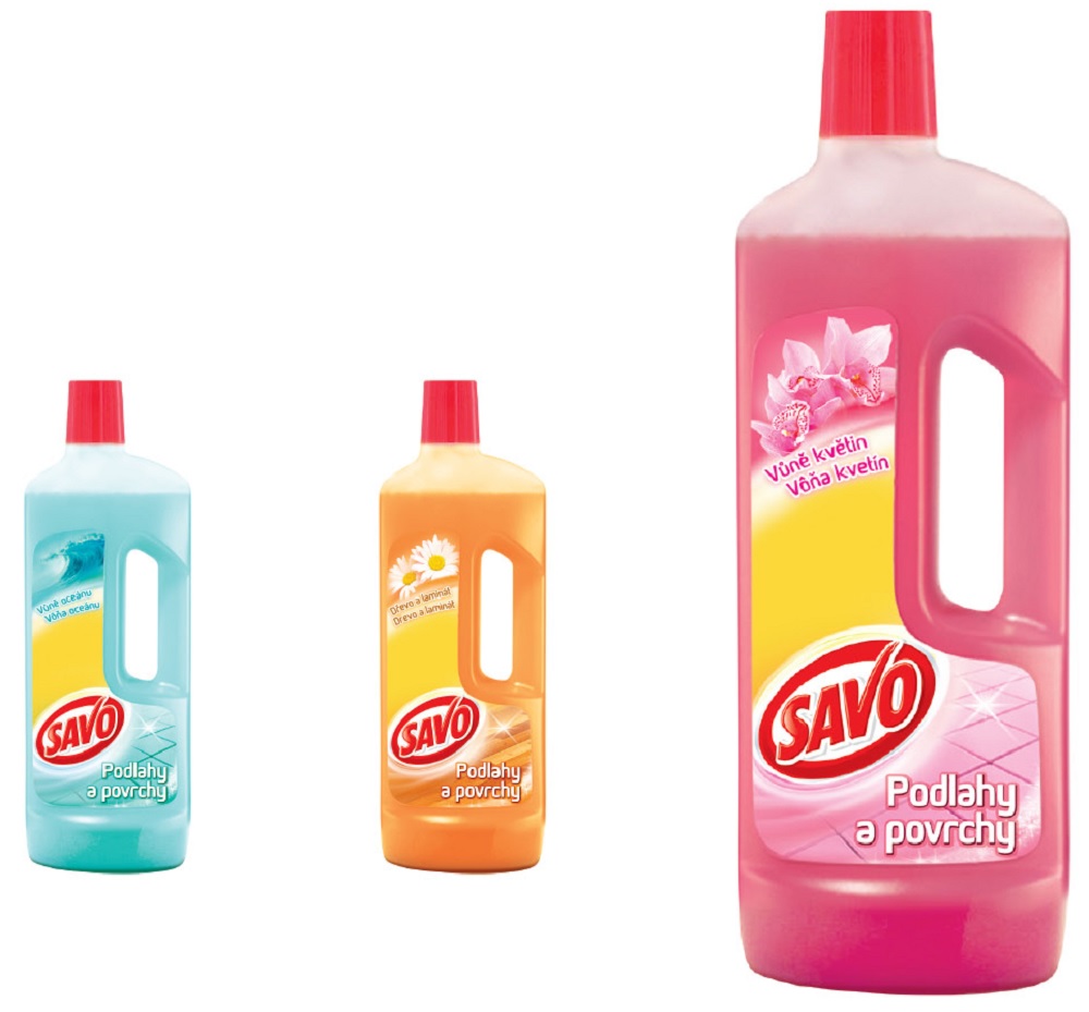 Savo podlahy a povrchy 750ml -  květiny, oceán, jablko