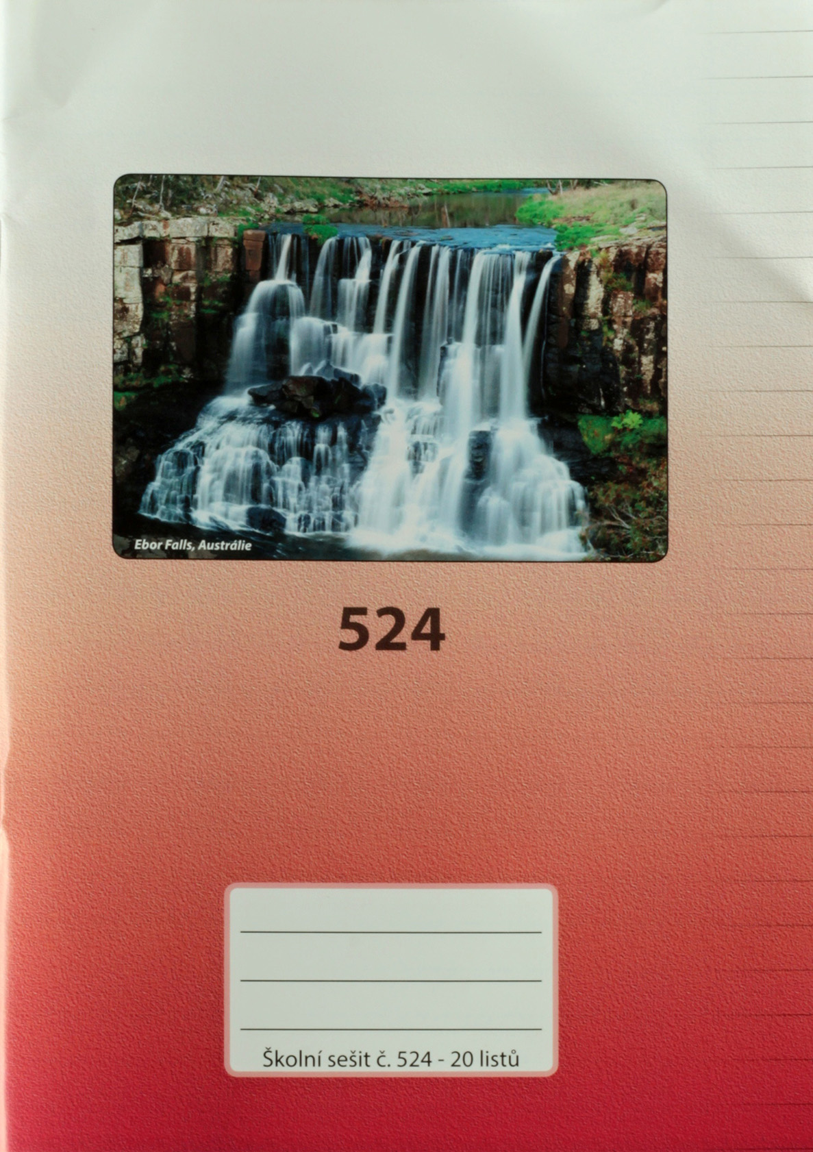 Sešit 524 bezdřevý A5 20 listů linka