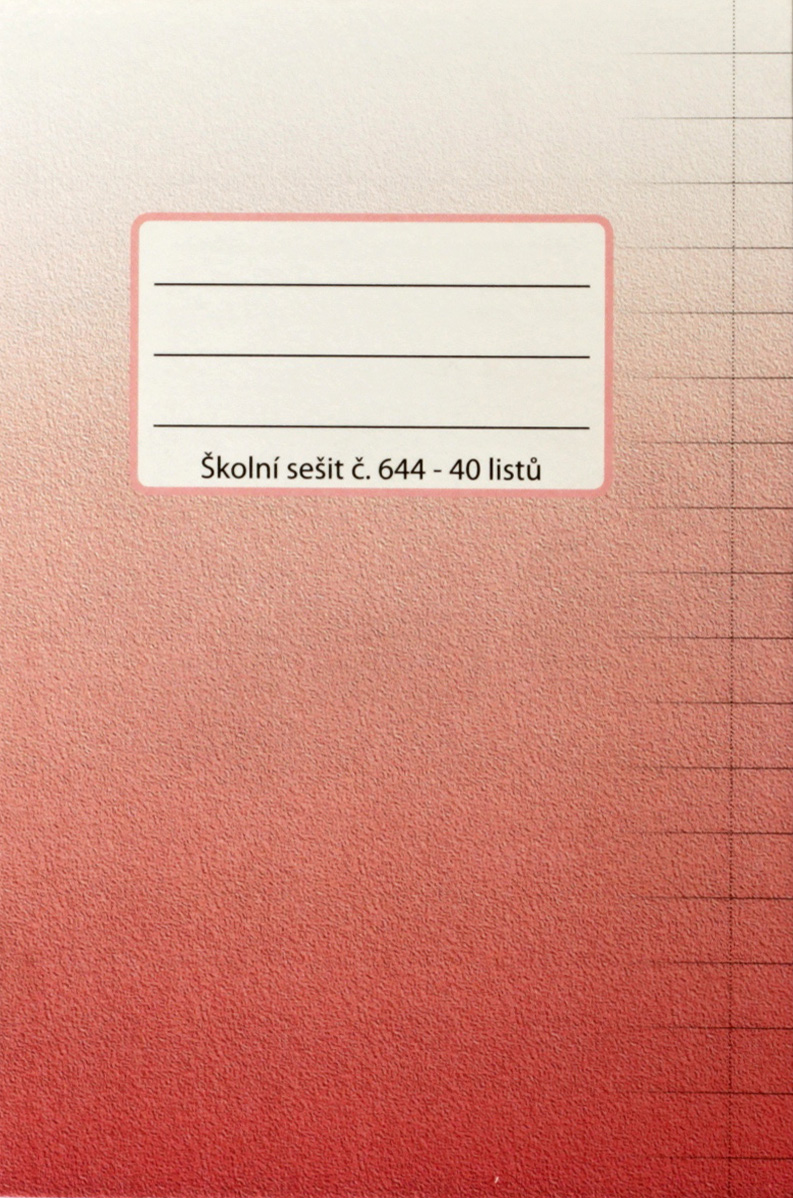 Sešit 644 bezdřevý A6 40 listů linka