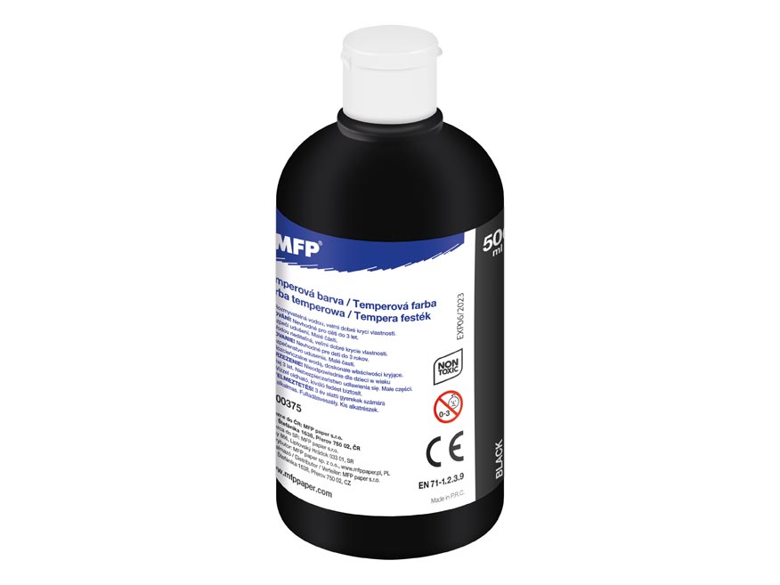 Temperová barva černá MFP 500ml