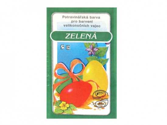 Velikonoční barva na vajíčka, 5g,zelená