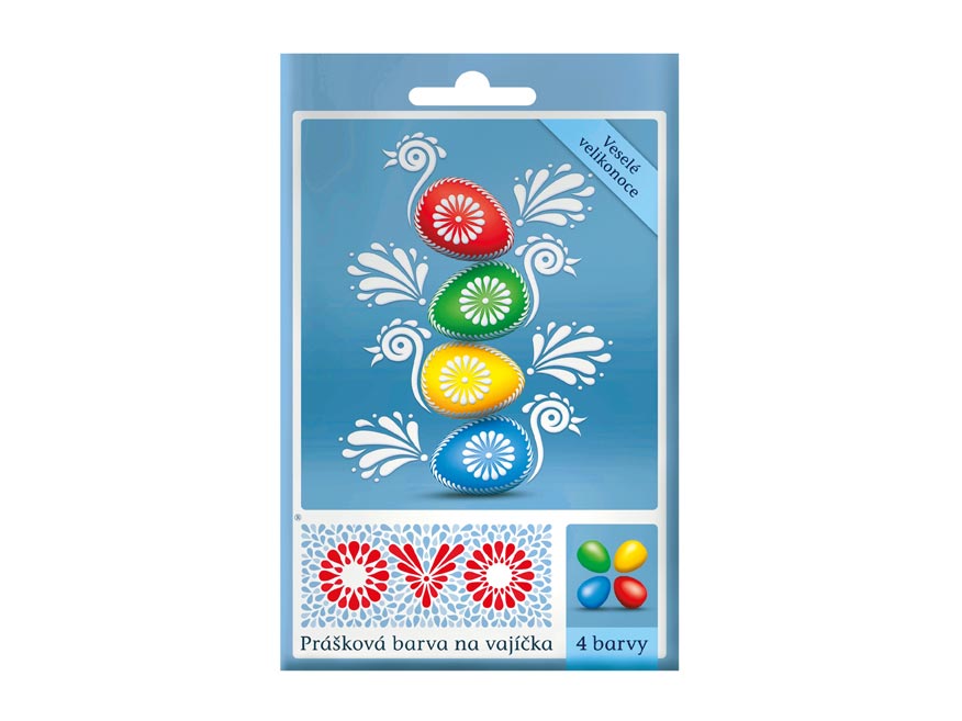 Velikonoční barvy na vajíčka OVO 5 g 4 barvy    2220496