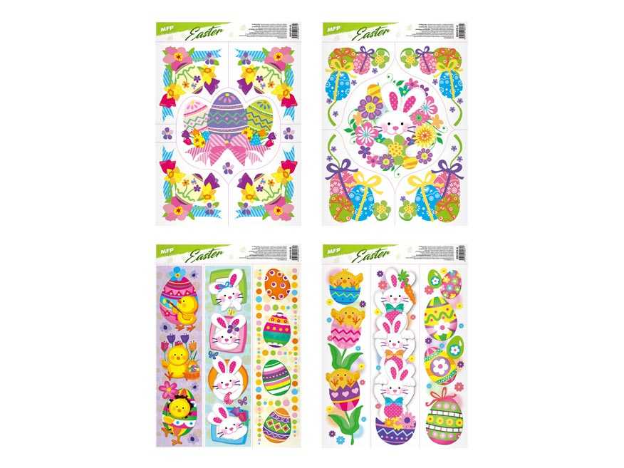 Velikonoční okenní folie 30x24 VE008