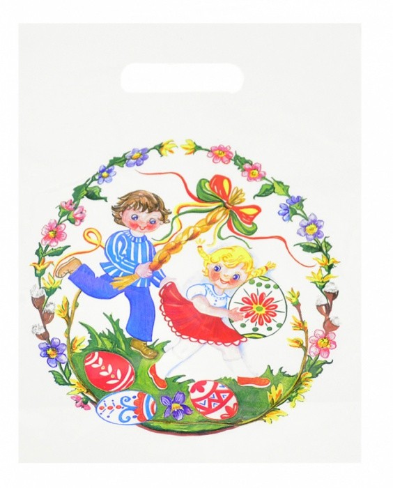 Velikonoční taška PE (24,5x32cm) průhmat