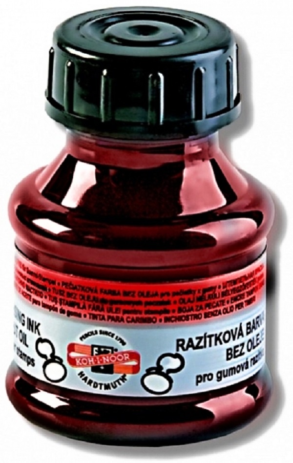 barva razítková 50g červená