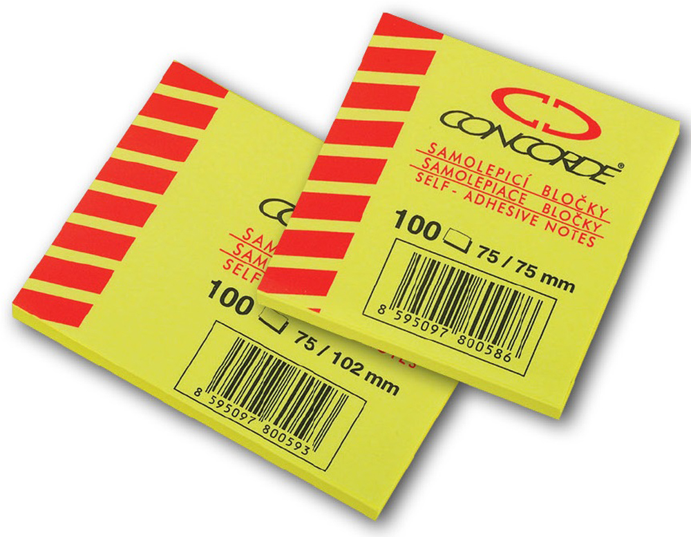 bloček samolepící  75x127mm CONCORDE 83001