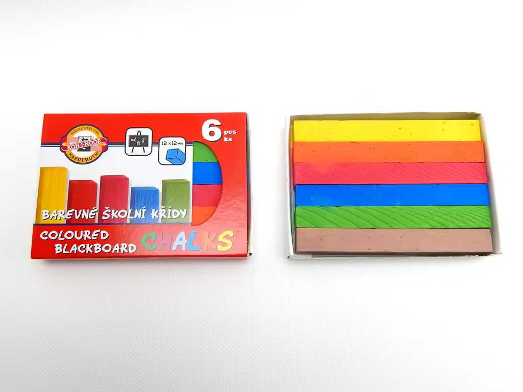 křída školní barevná/ 6ks