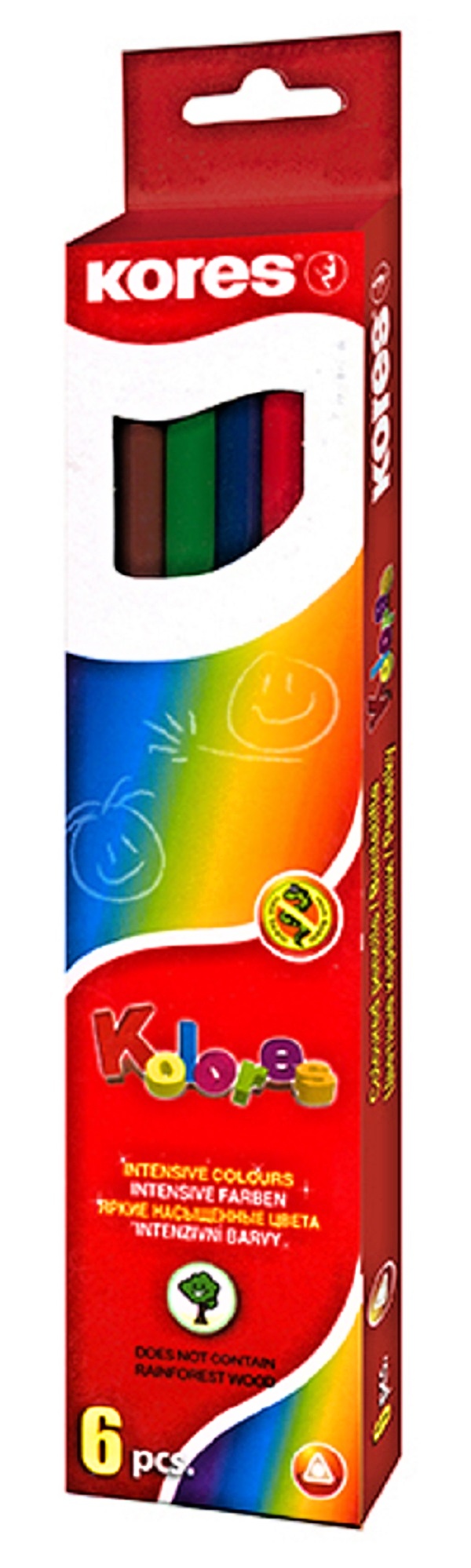 pastelky Kolores trojh./ 6ks    93306