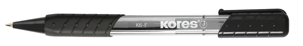 pero kuličkové K6 PEN  černé KORES
