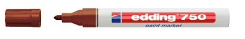 popisovač EDDING 750 hnědý