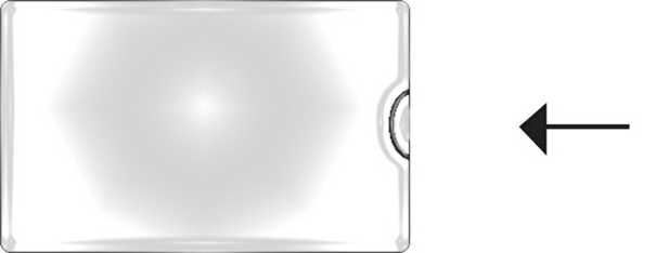 samolepicí kapsa 6x9cm na vizitku svislá 2-053