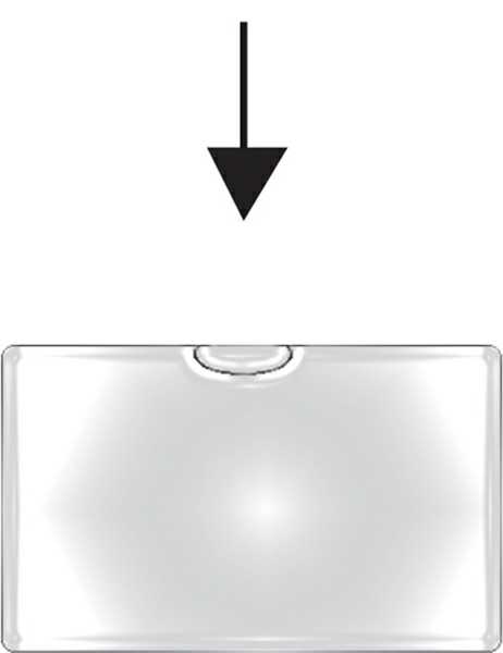 samolepící kapsa 6x9cm na vizitku vodorovná 2-054