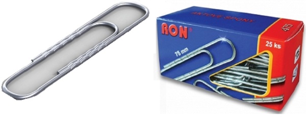 sponky kancelářské 475 ZN 75mm kulaté 25ks